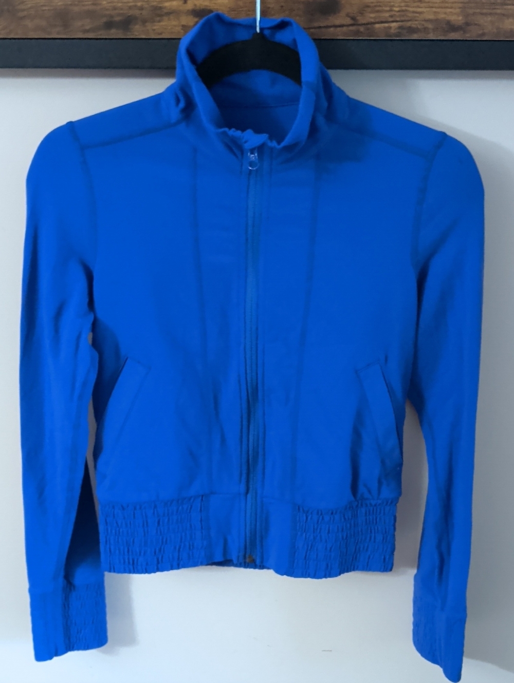 Women’s Bright Blue Zip-Up Jacket